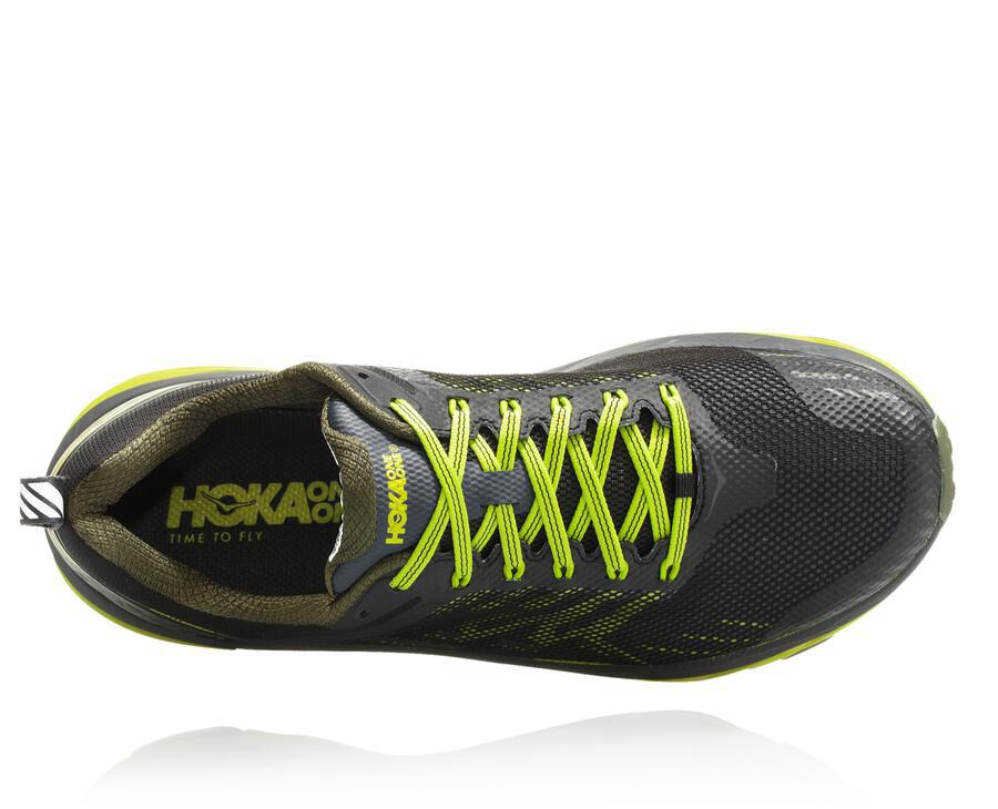 Zapatillas Trail Hoka One One Hombre - Challenger Atr 5 - Negras/Verde - KRV096453